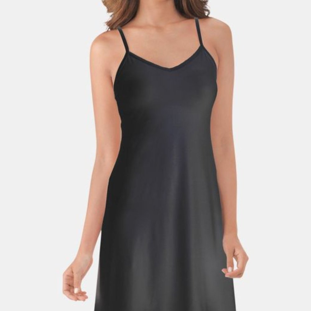 Vintage Vanity Fair Black Full Slip 38